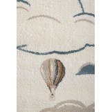 Kindervloerkleed Luchtballon Crème/Multikleur