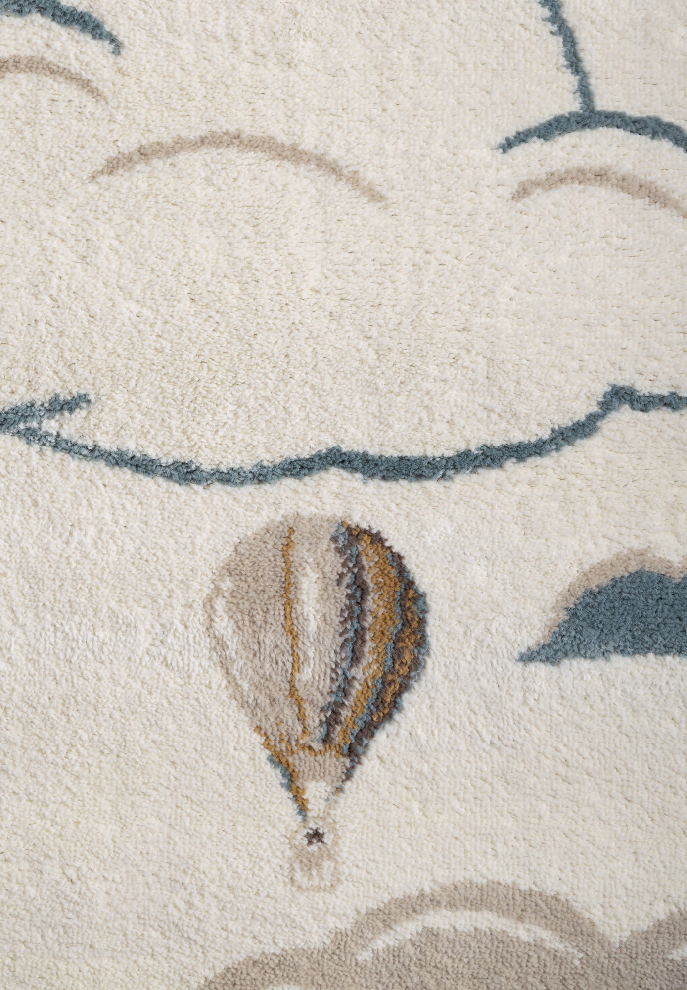 Kindervloerkleed Luchtballon Crème/Multikleur