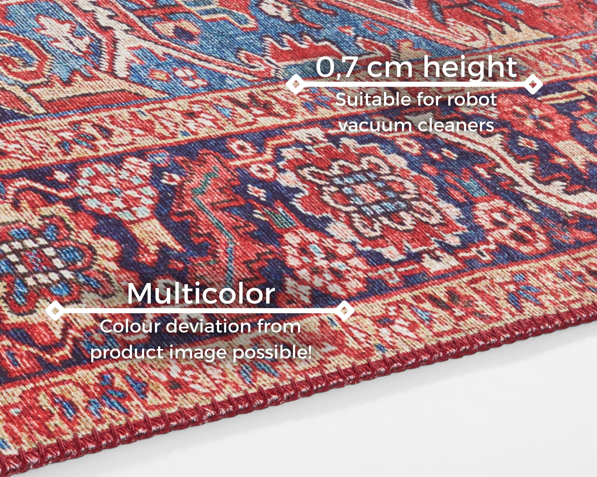 Vintage Vloerkleed Amata Rood