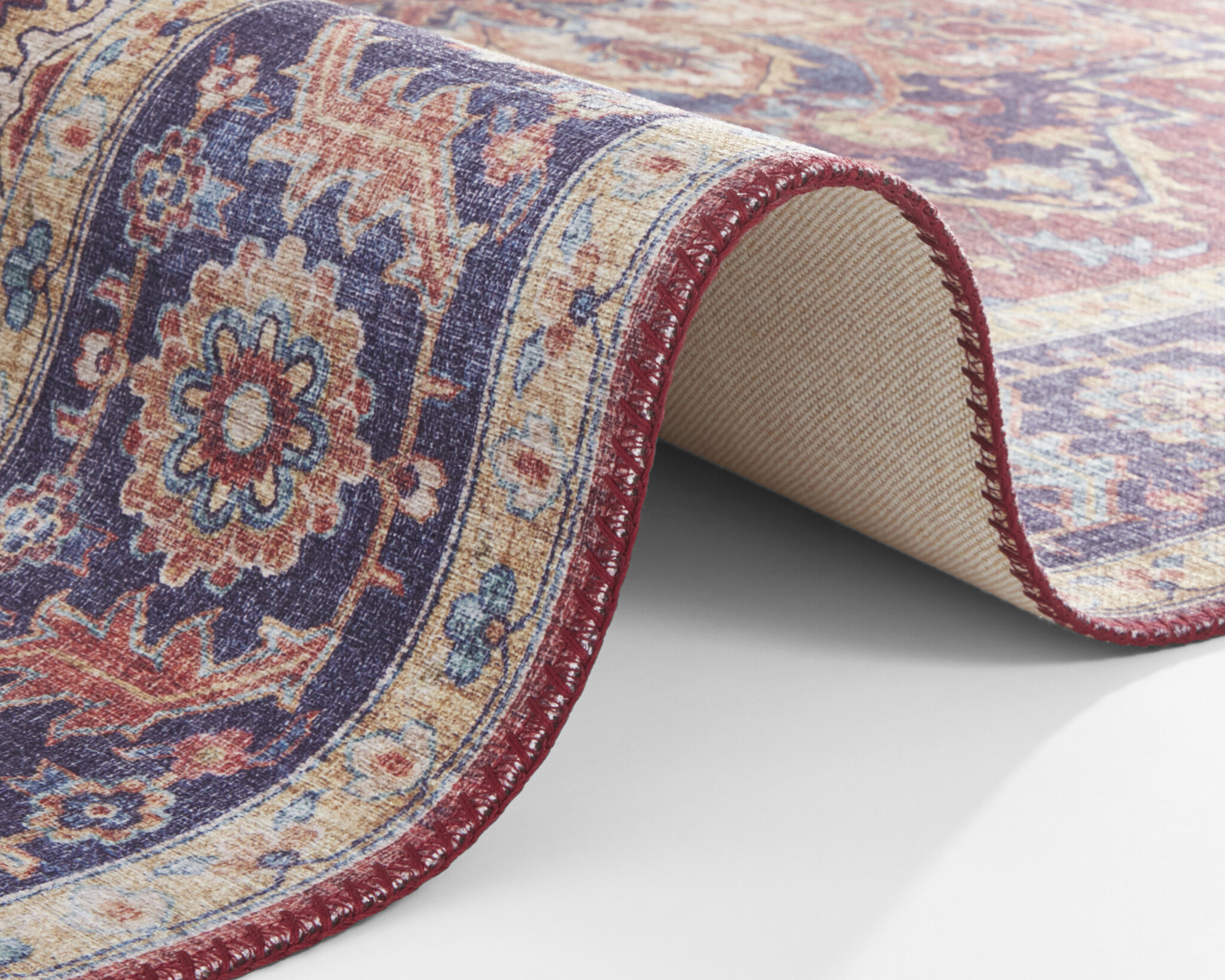Vintage Vloerkleed Anthea Rood
