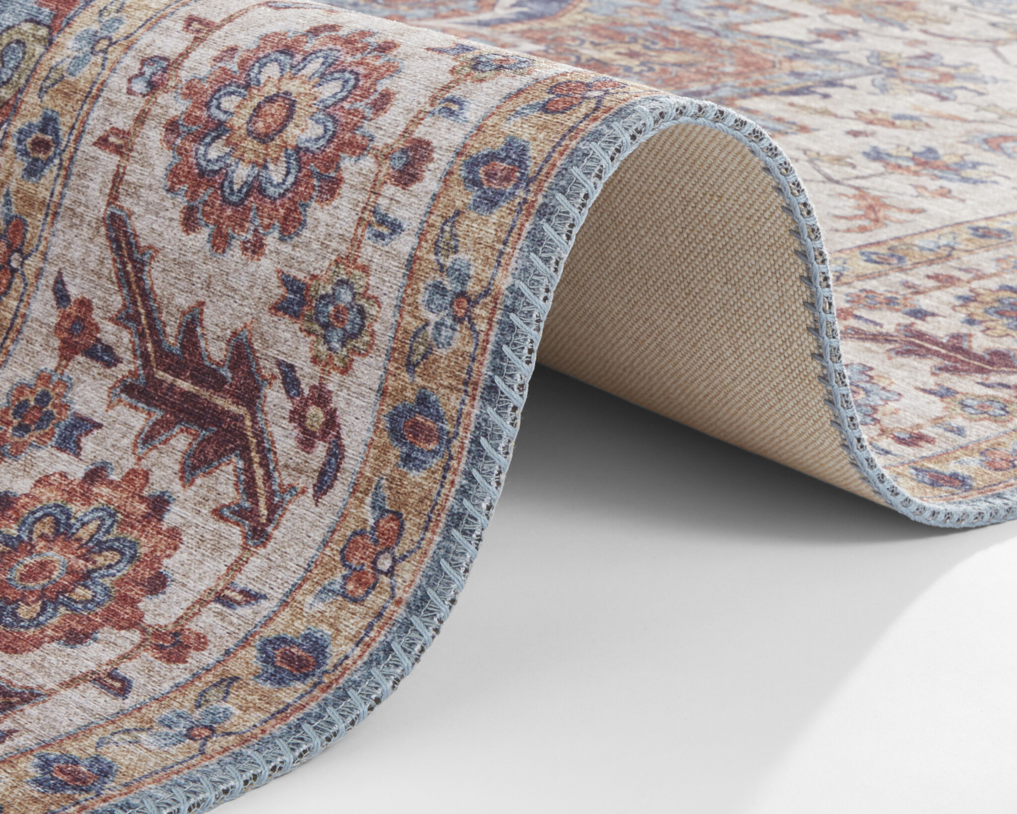 Vintage Vloerkleed Anthea Blauw