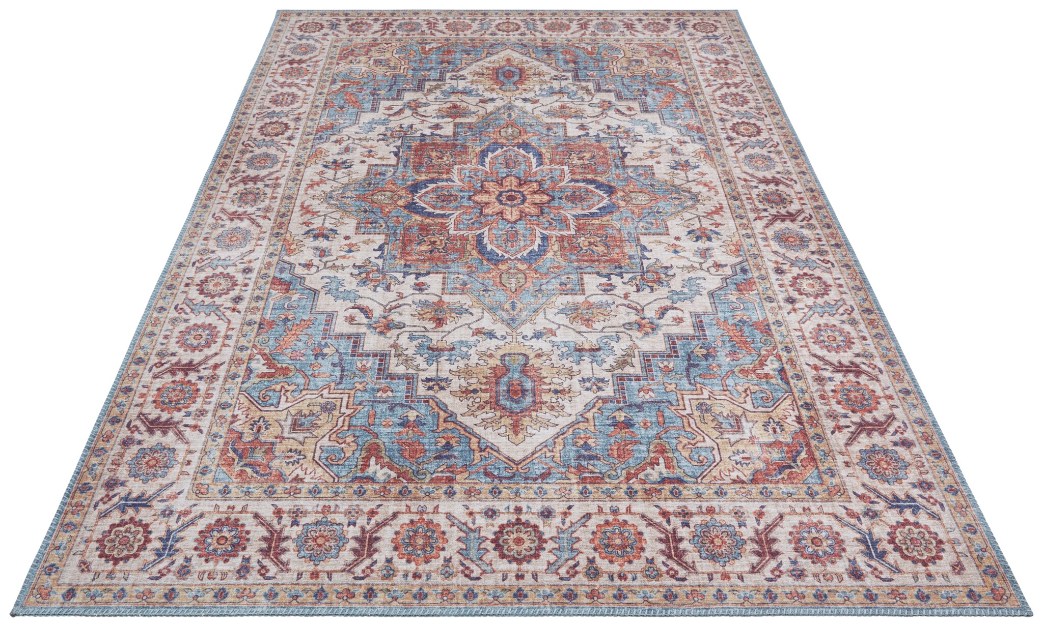 Vintage Vloerkleed Anthea Blauw