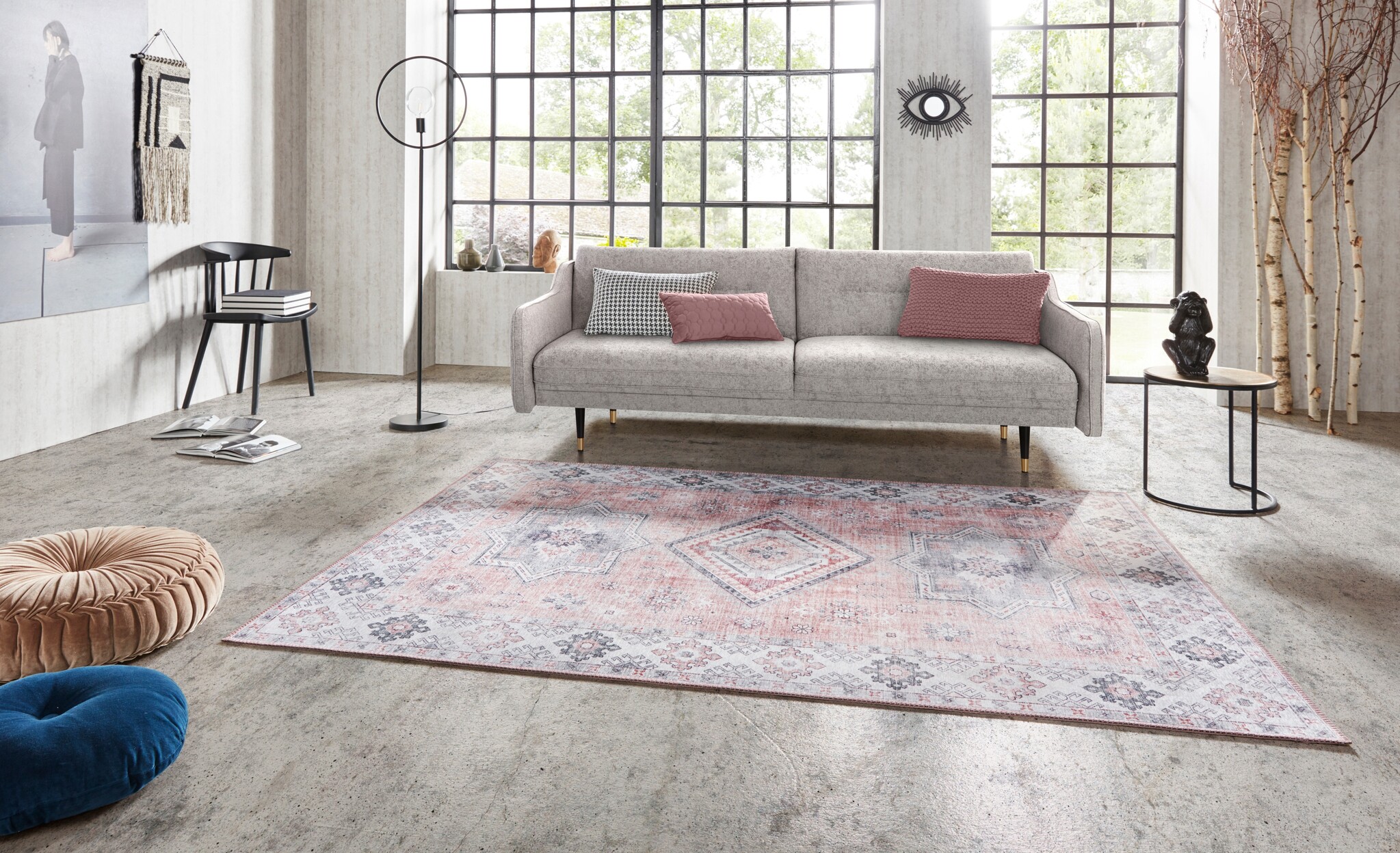 Vintage Vloerkleed Gratia Roze