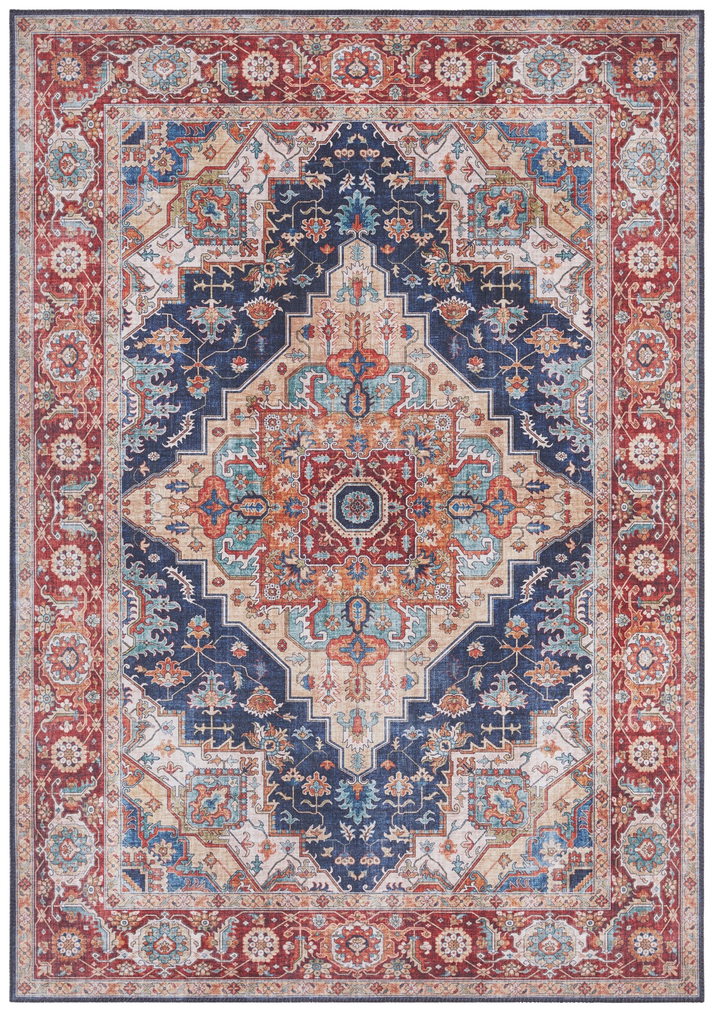 Vintage Vloerkleed Sylla Blauw