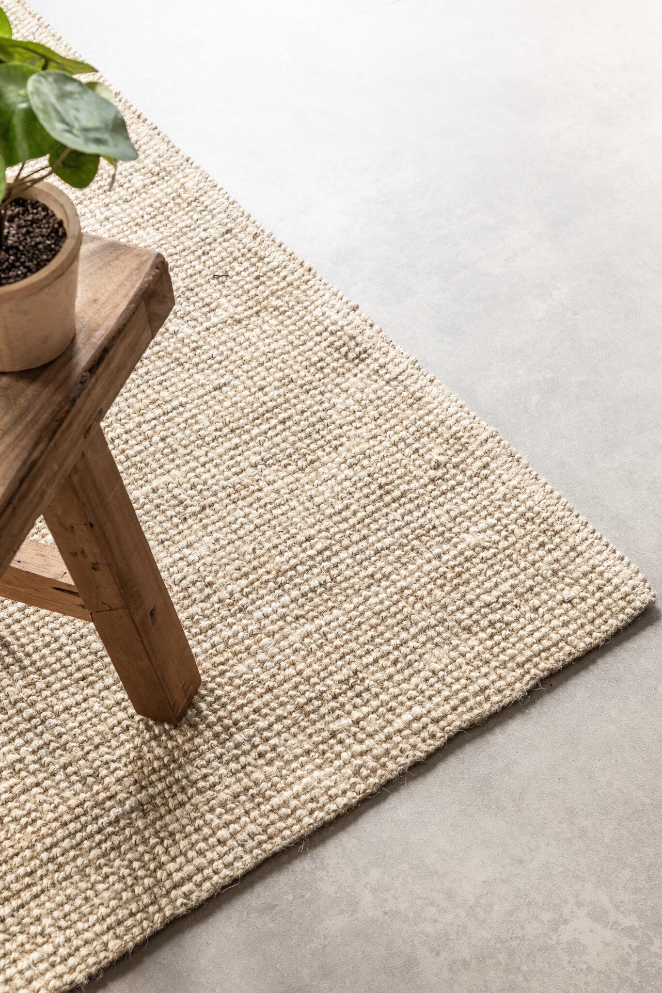 Jaipur Jute Vloerkleed Crème