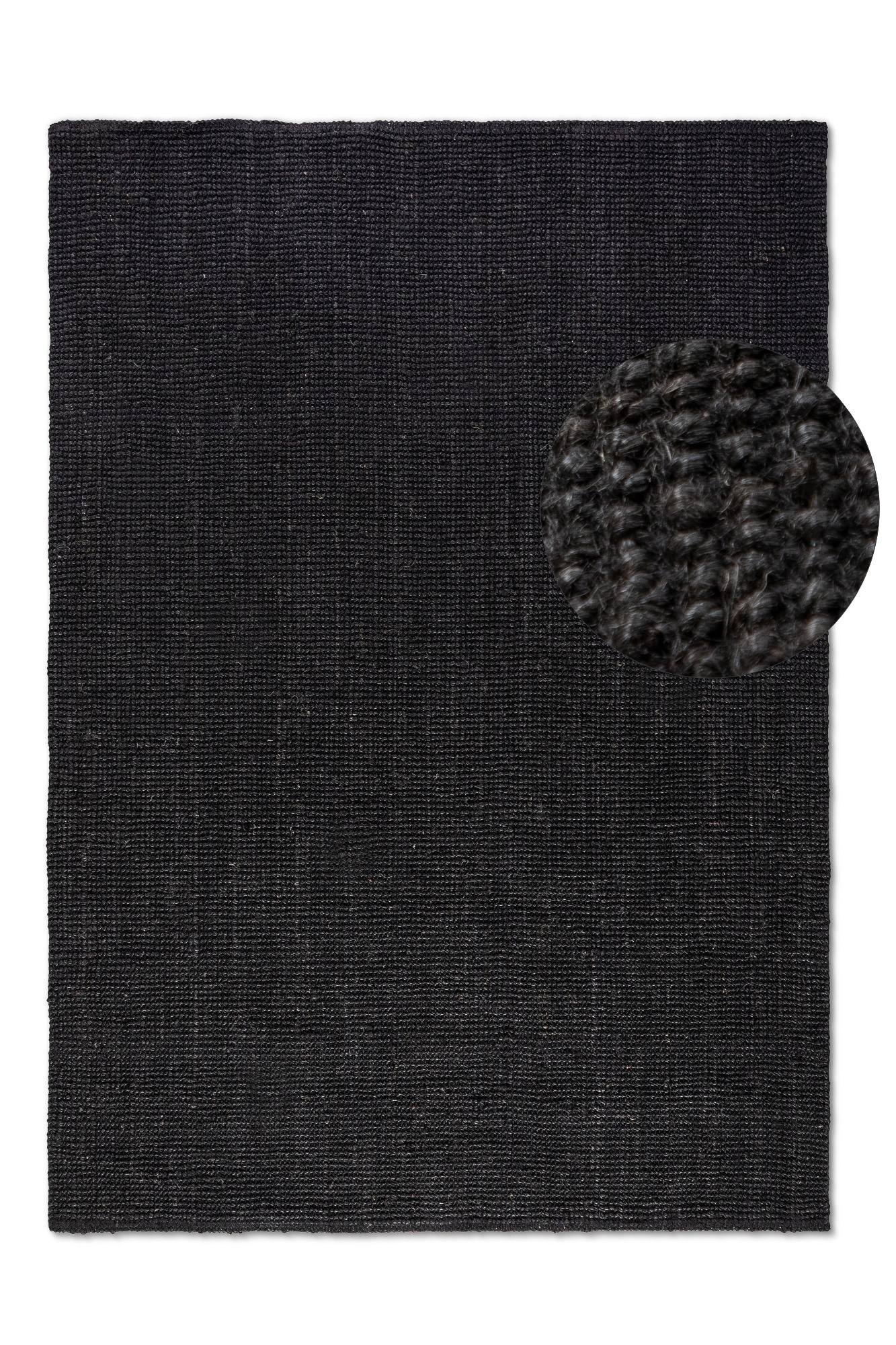 Jaipur Jute Vloerkleed Zwart