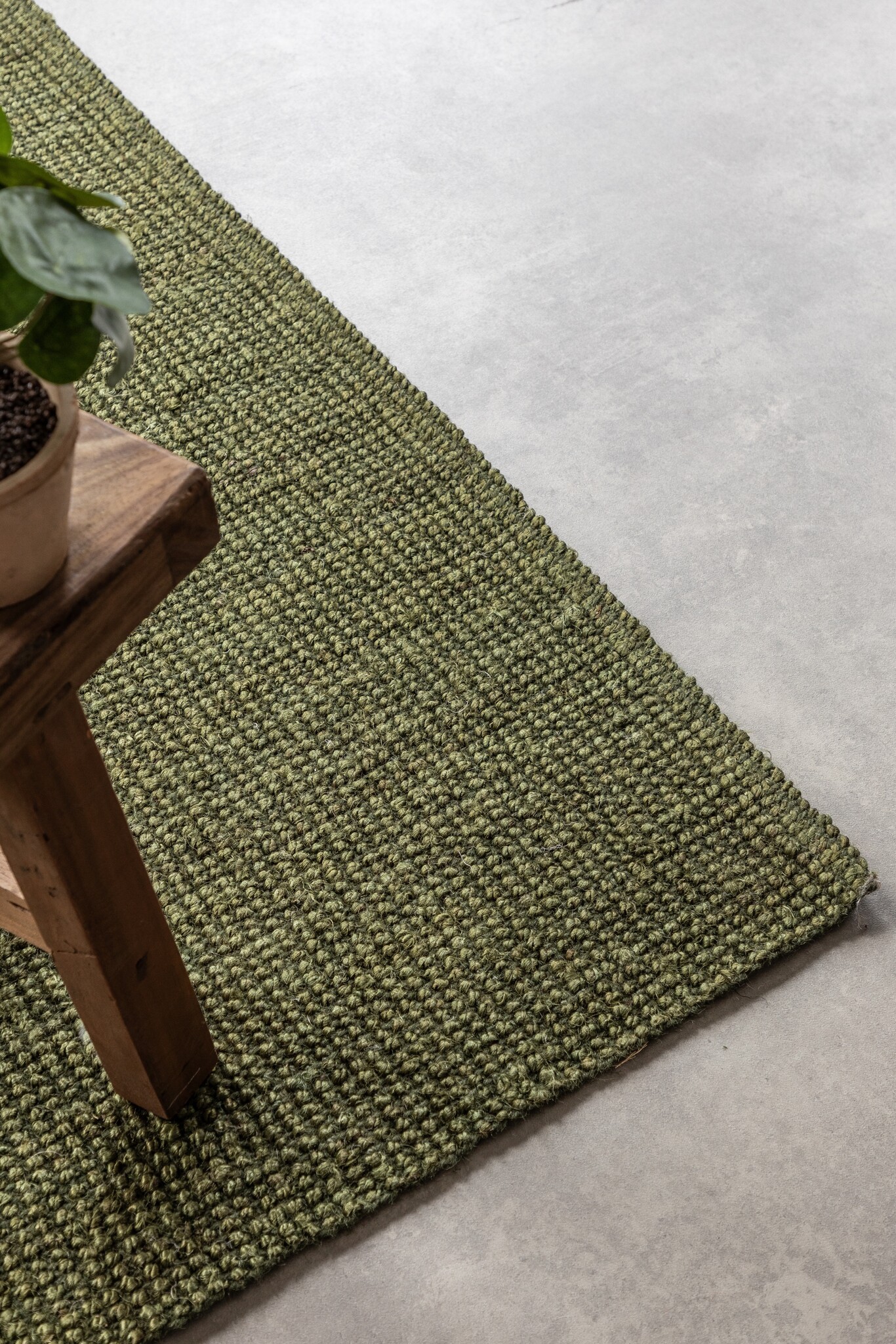 Jaipur Jute Vloerkleed Groen