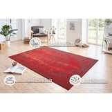Velours Vloerkleed Plume Rood