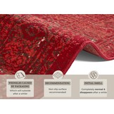 Velours Vloerkleed Plume Rood