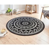 Velours Vloerkleed Valencia Zwart