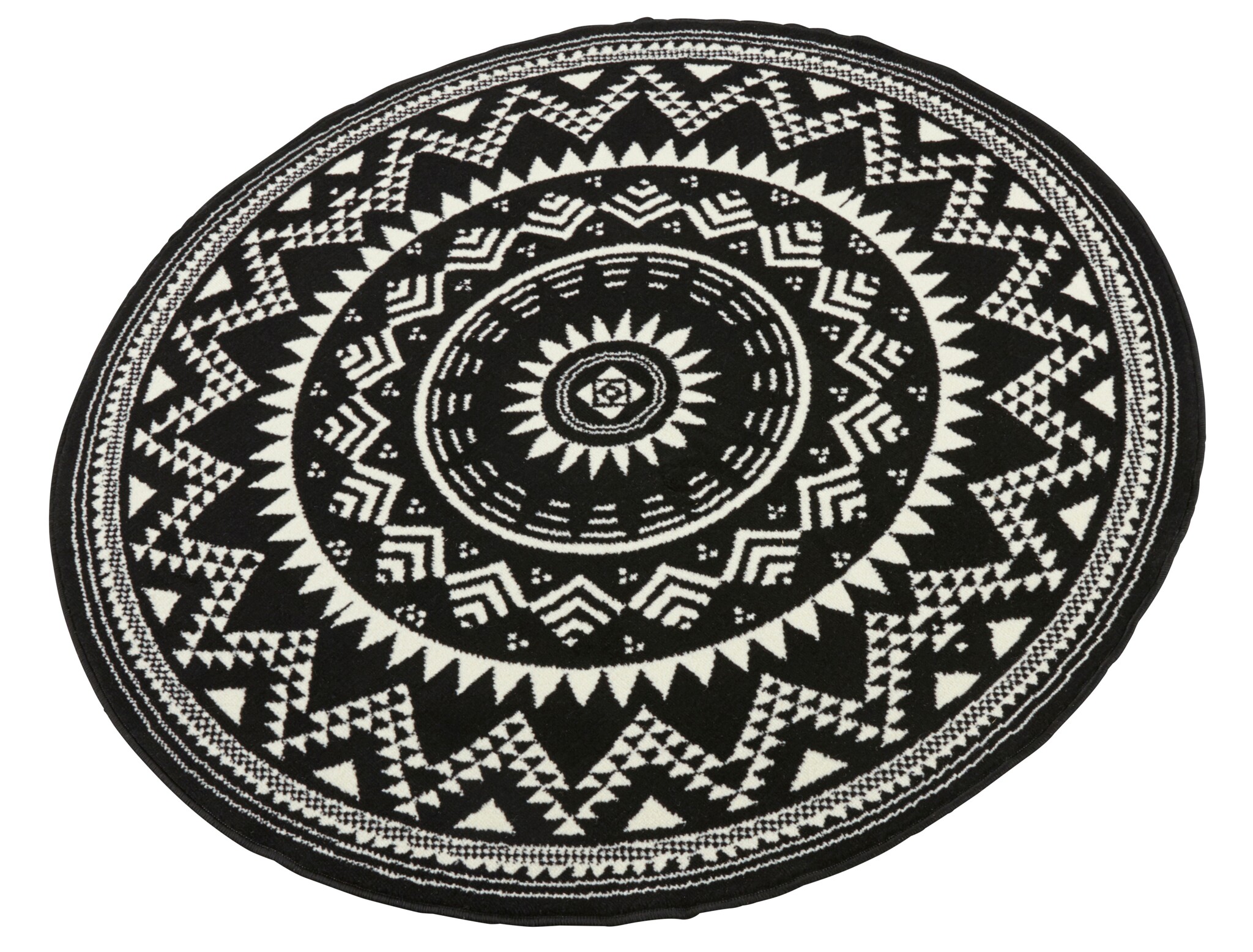 Velours Vloerkleed Valencia Zwart