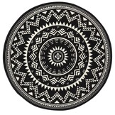 Velours Vloerkleed Valencia Zwart