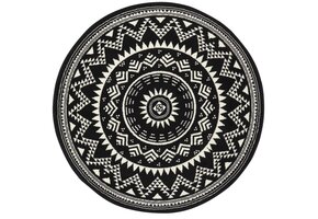Velours Vloerkleed Valencia Zwart