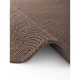 Wollen Rond Vloerkleed Calmio Taupe