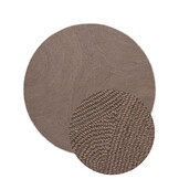 Wollen Rond Vloerkleed Calmio Taupe