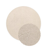 Wollen Rond Vloerkleed Calmio Creme