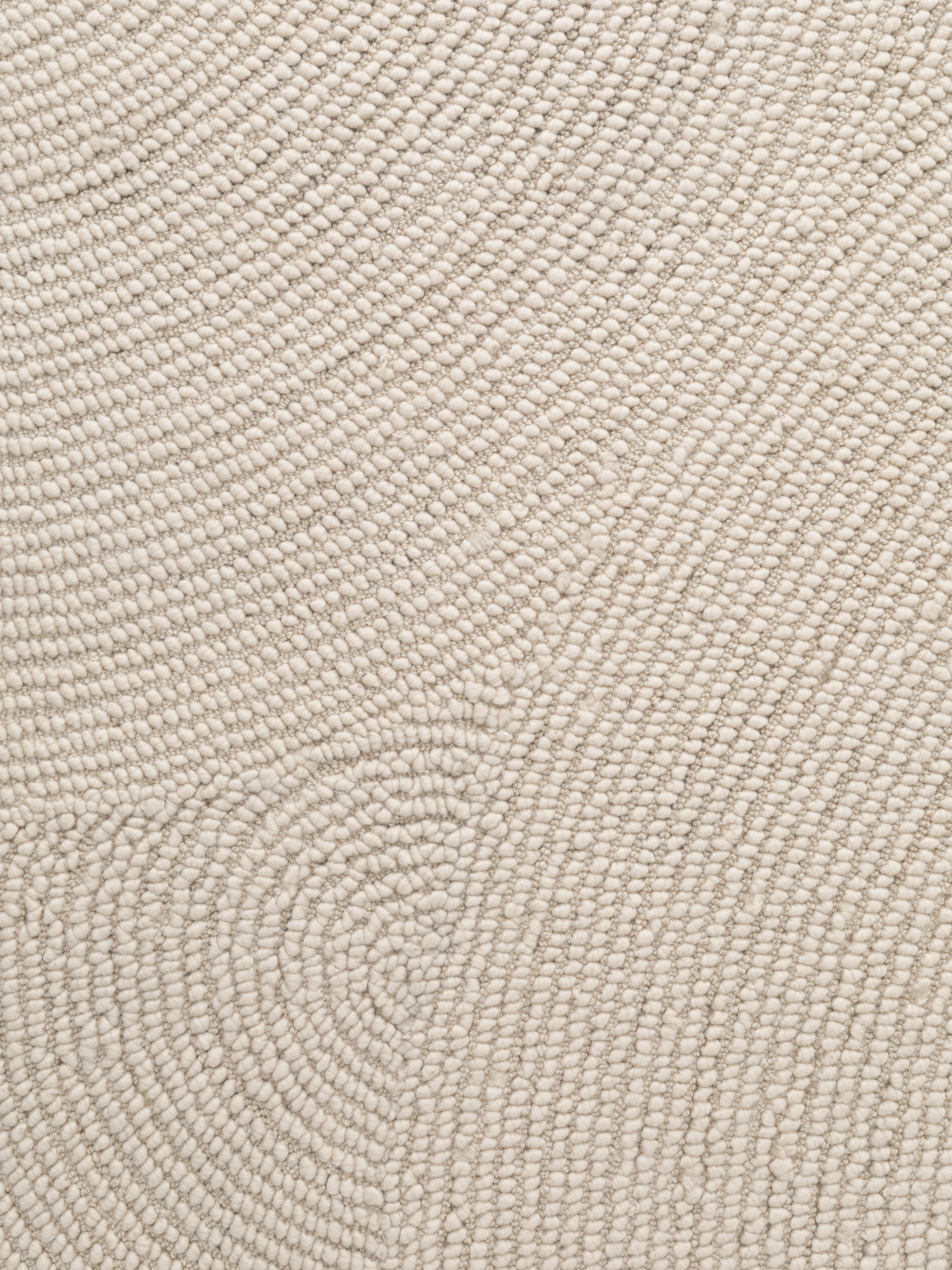 Wollen Rond Vloerkleed Calmio Creme