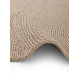 Wollen Rond Vloerkleed Calmio Licht Beige