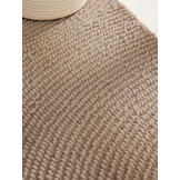 Wollen Rond Vloerkleed Calmio Licht Beige