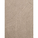 Wollen Rond Vloerkleed Calmio Licht Beige