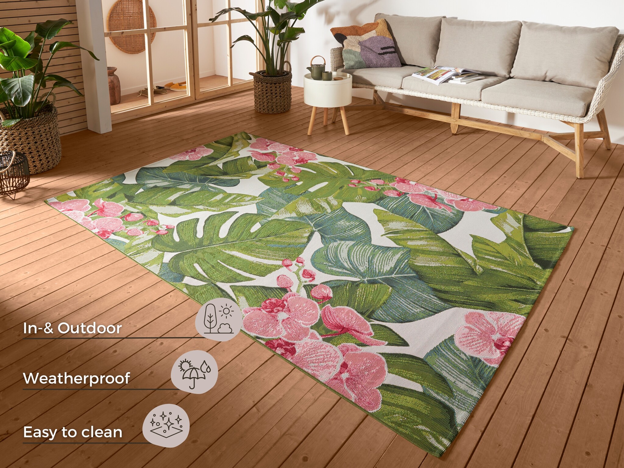 Buitenkleed Flair Tropical Multikleur