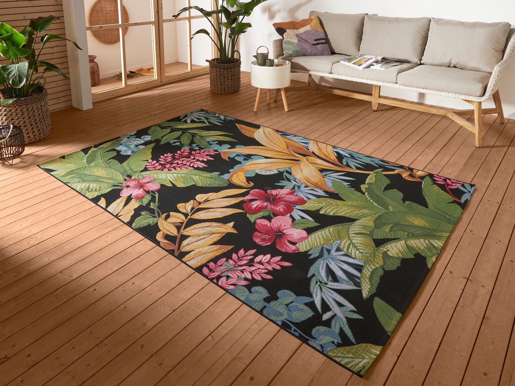Buitenkleed Flair Tropical Flowers Multikleur