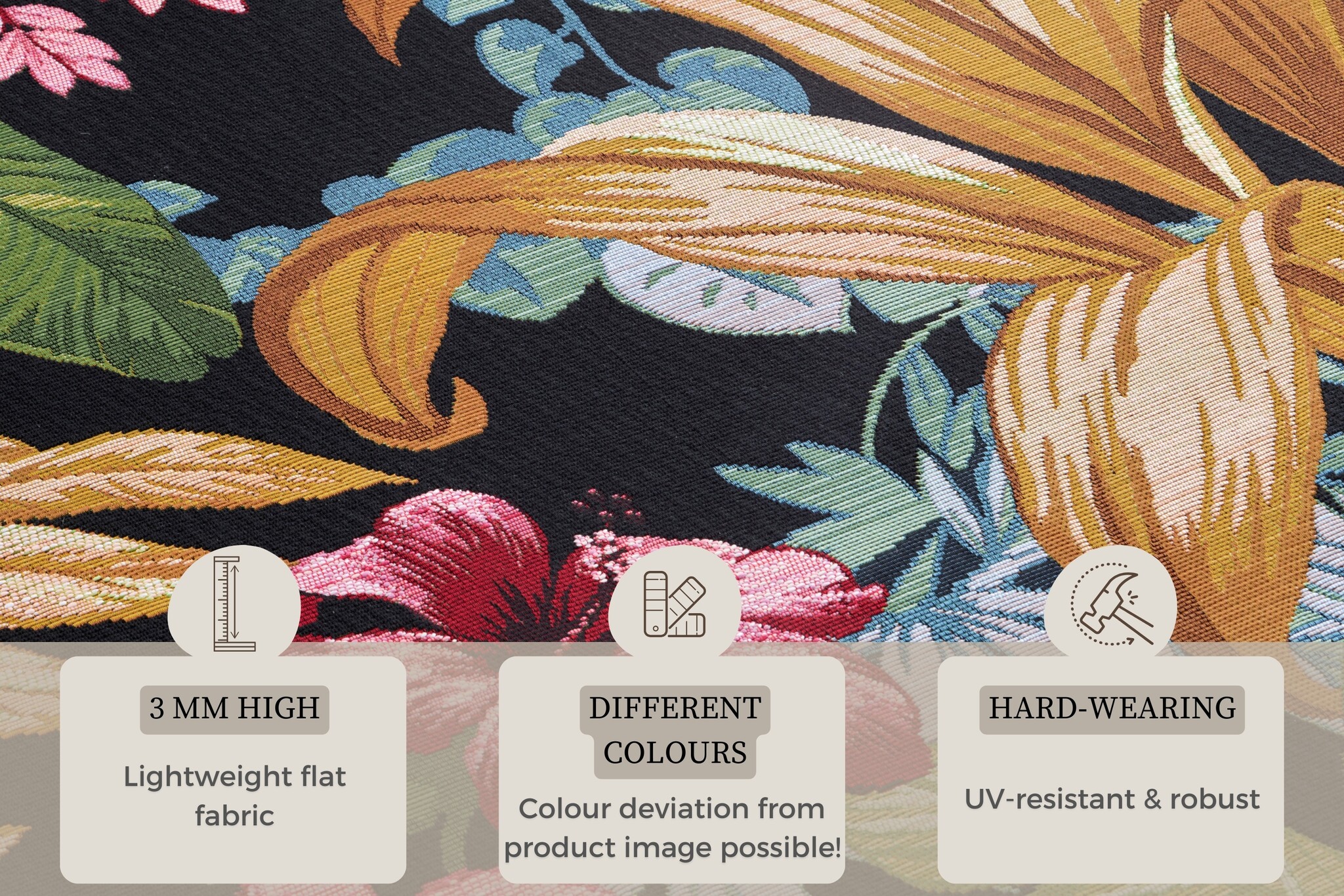 Buitenkleed Flair Tropical Flowers Multikleur