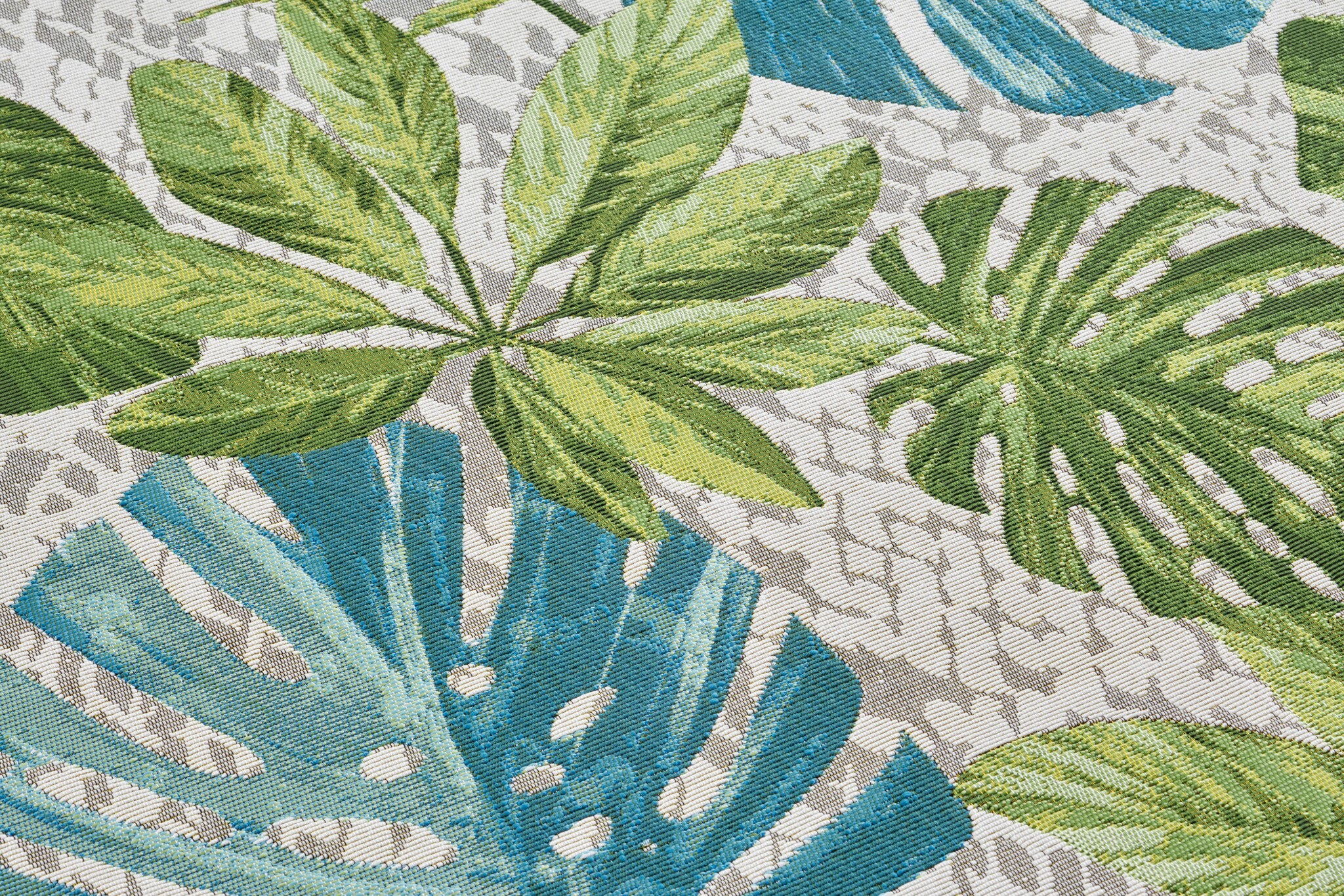 Buitenkleed Flair Tropical Leaves Groen