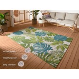Buitenkleed Flair Tropical Leaves Groen
