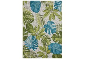 Buitenkleed Flair Tropical Leaves Groen