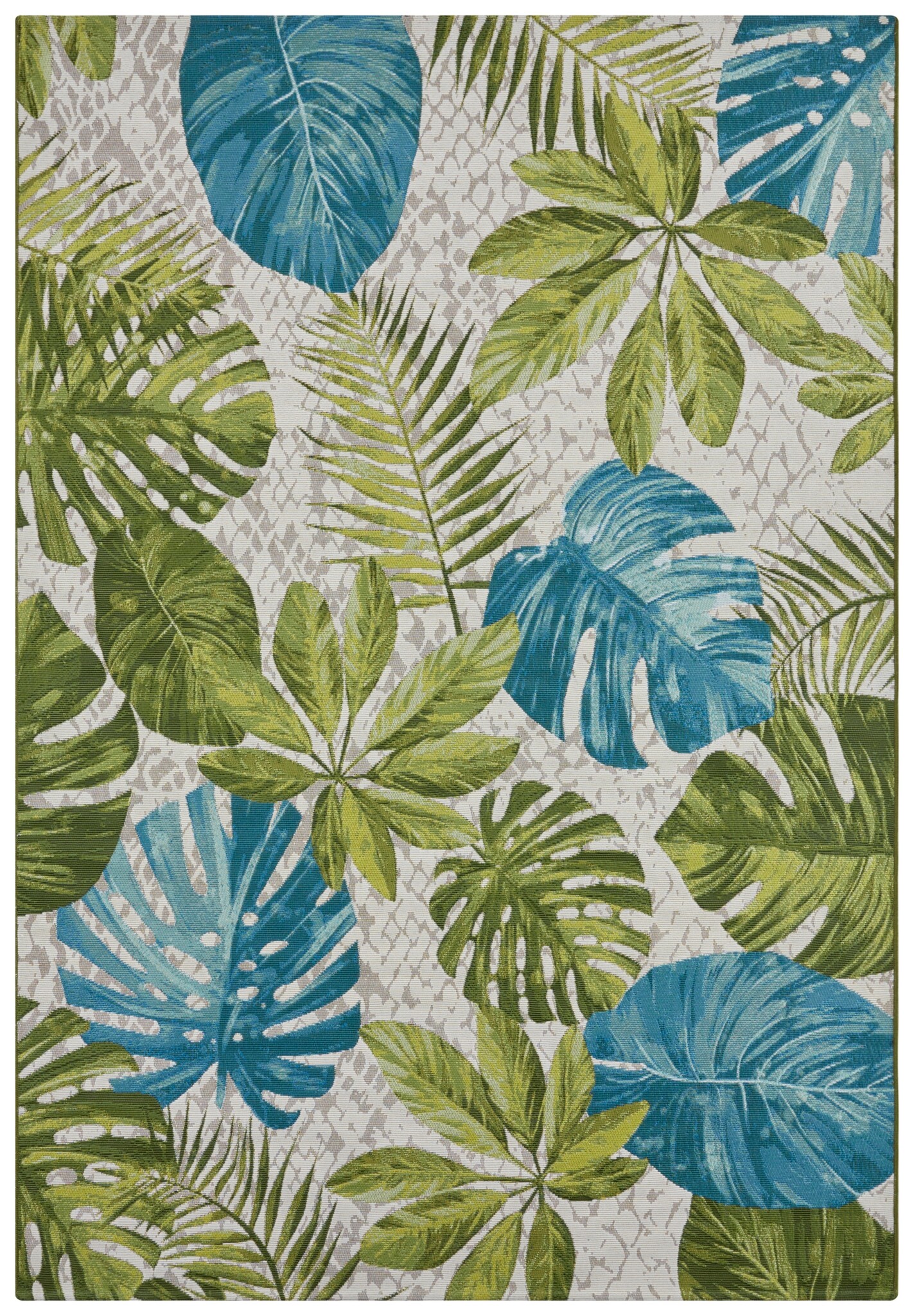 Buitenkleed Flair Tropical Leaves Groen