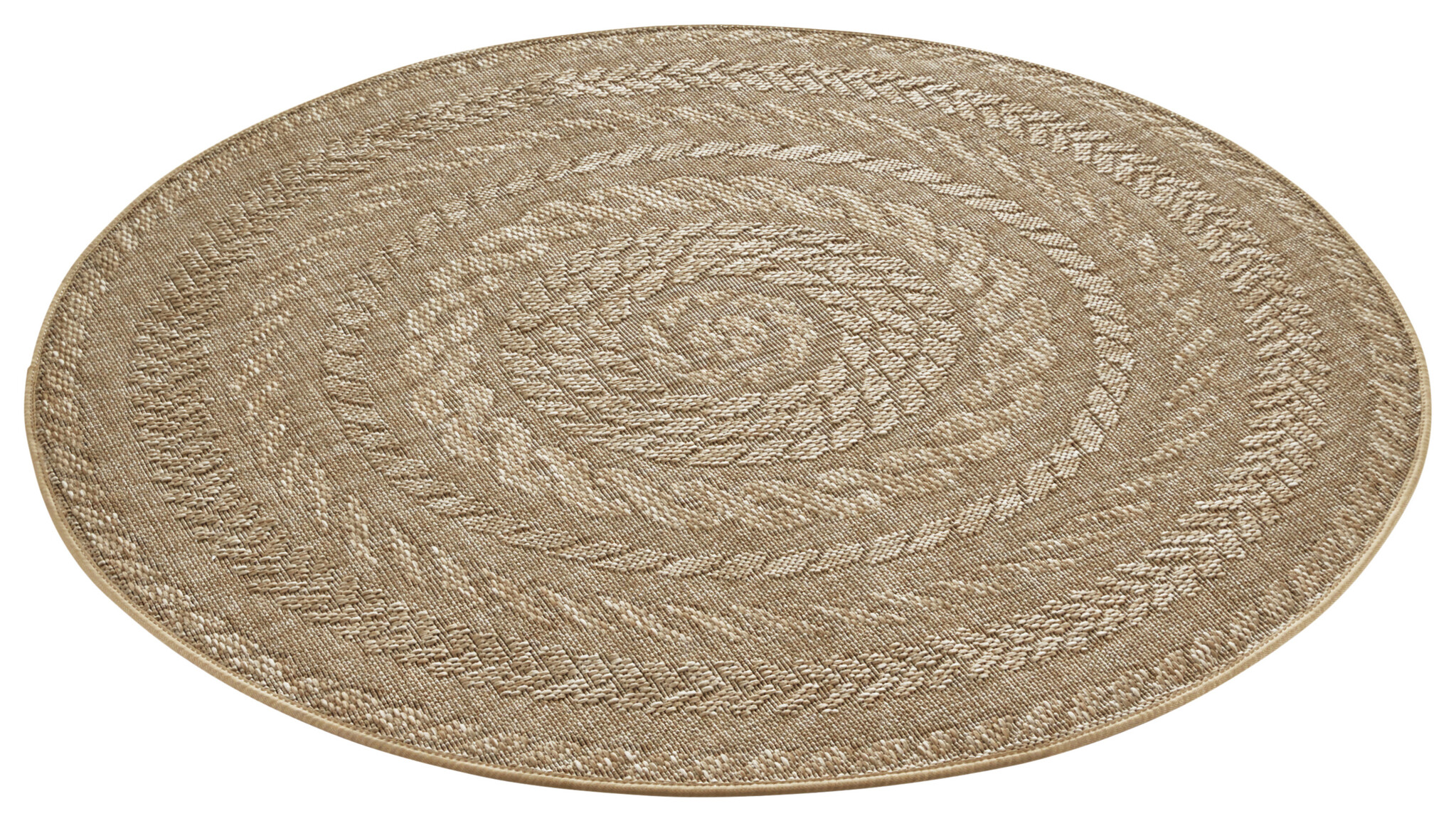 Buitenkleed Rond Almendro Beige