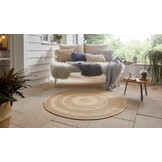 Buitenkleed Rond Almendro Beige