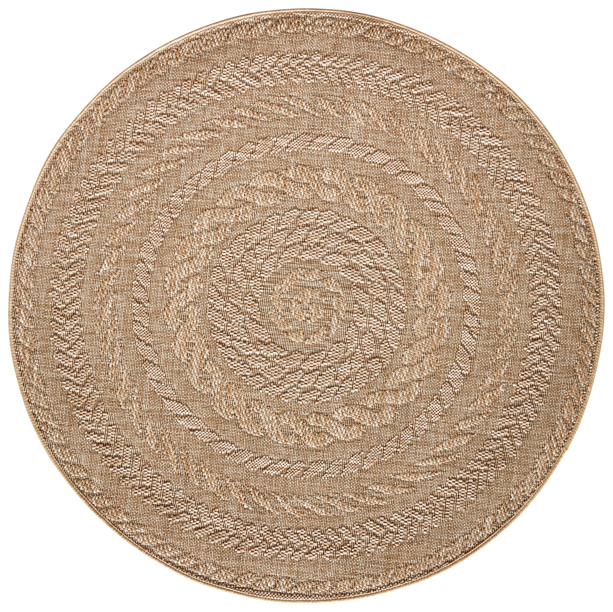 Buitenkleed Rond Almendro Beige