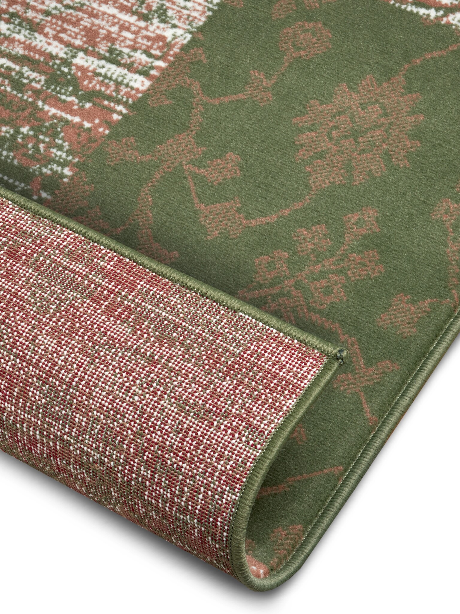 Patchwork Vloerkleed Groen
