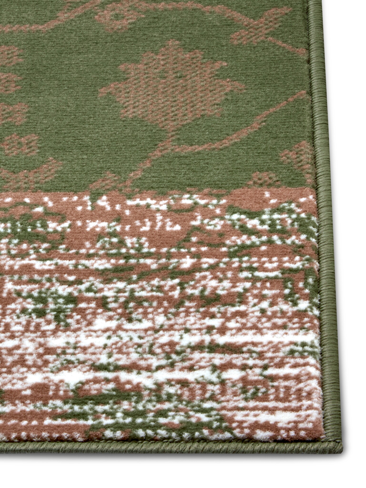 Patchwork Vloerkleed Groen