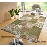 Patchwork Vloerkleed Groen