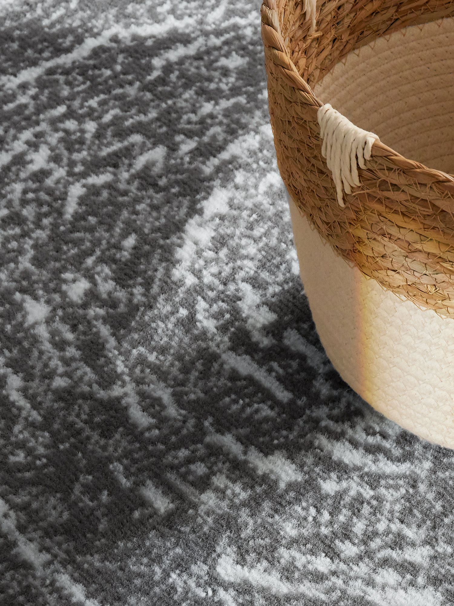 Rond Vloerkleed Cavallo Creme Grijs