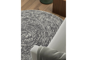 Rond Vloerkleed Cavallo Creme Grijs