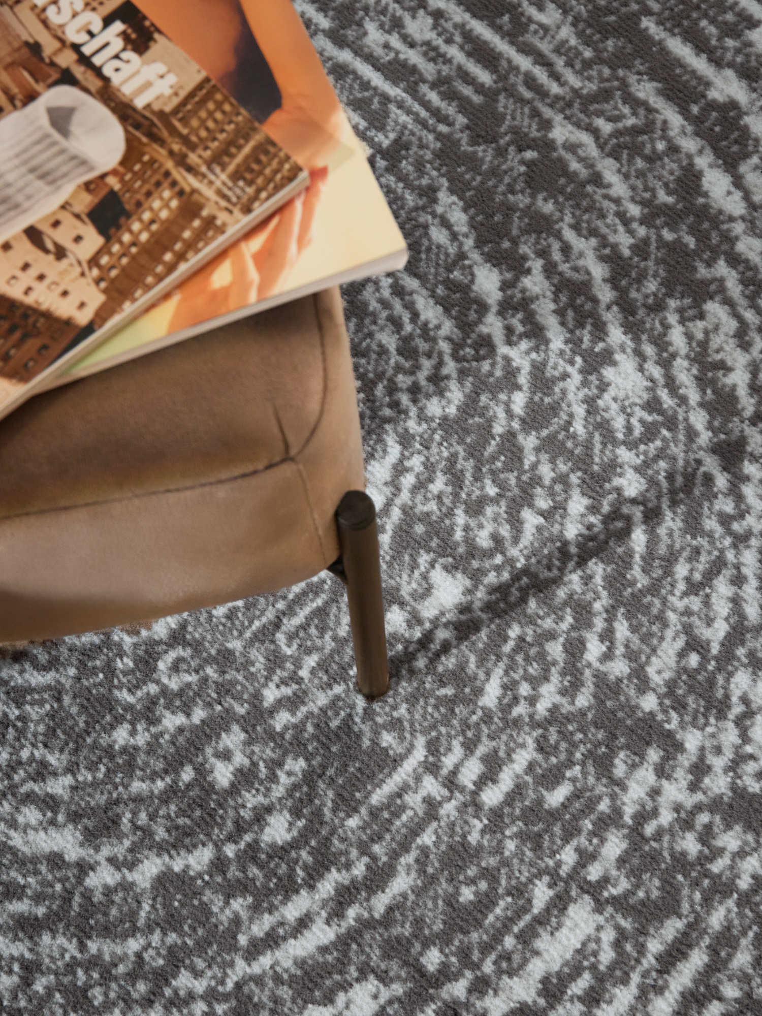 Rond Vloerkleed Cavallo Creme Grijs