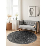 Rond Vloerkleed Cavallo Grijs