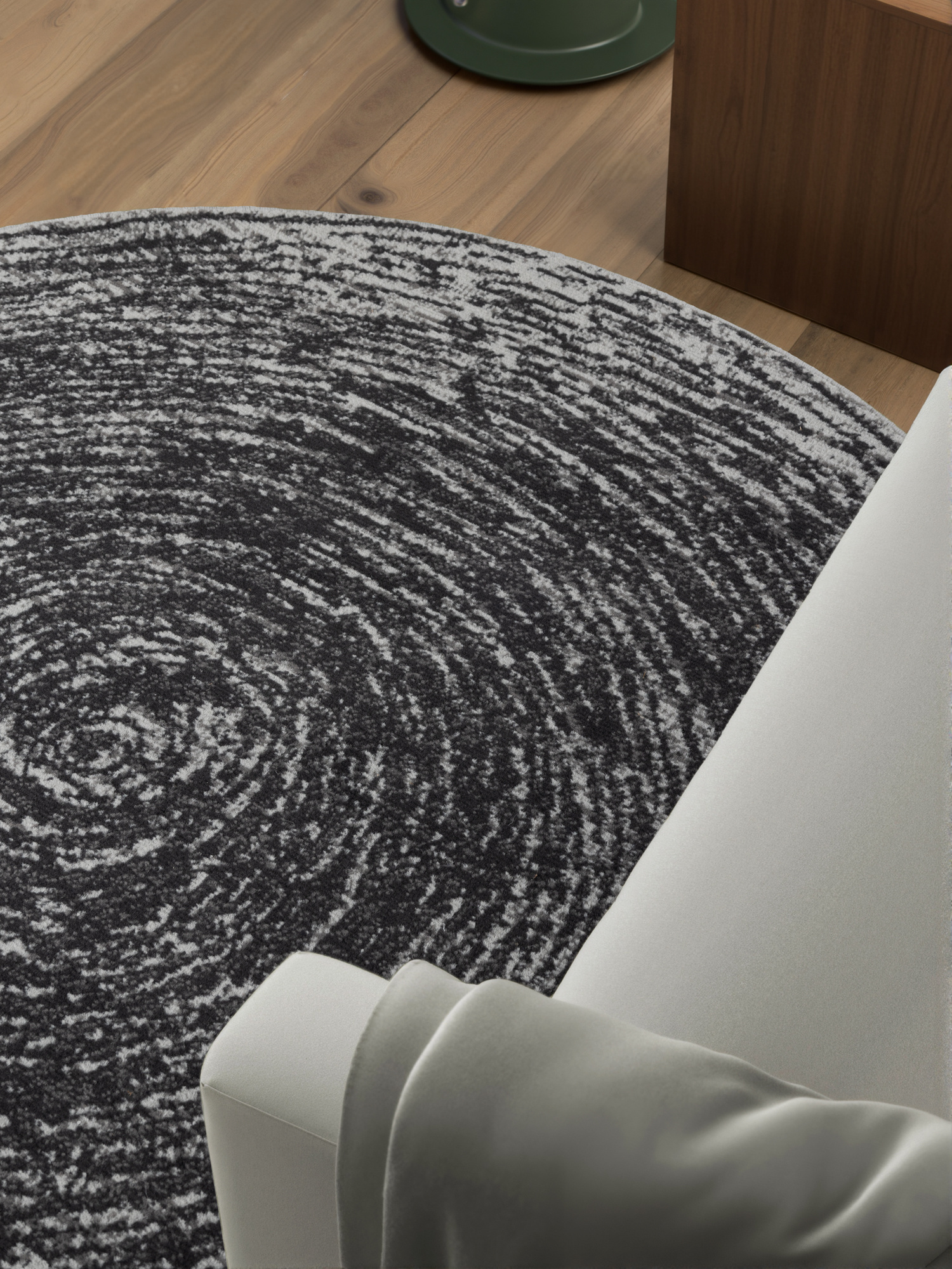 Rond Vloerkleed Cavallo Grijs