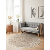 Rond Vloerkleed Cavallo Creme Beige