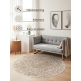Rond Vloerkleed Cavallo Creme Beige