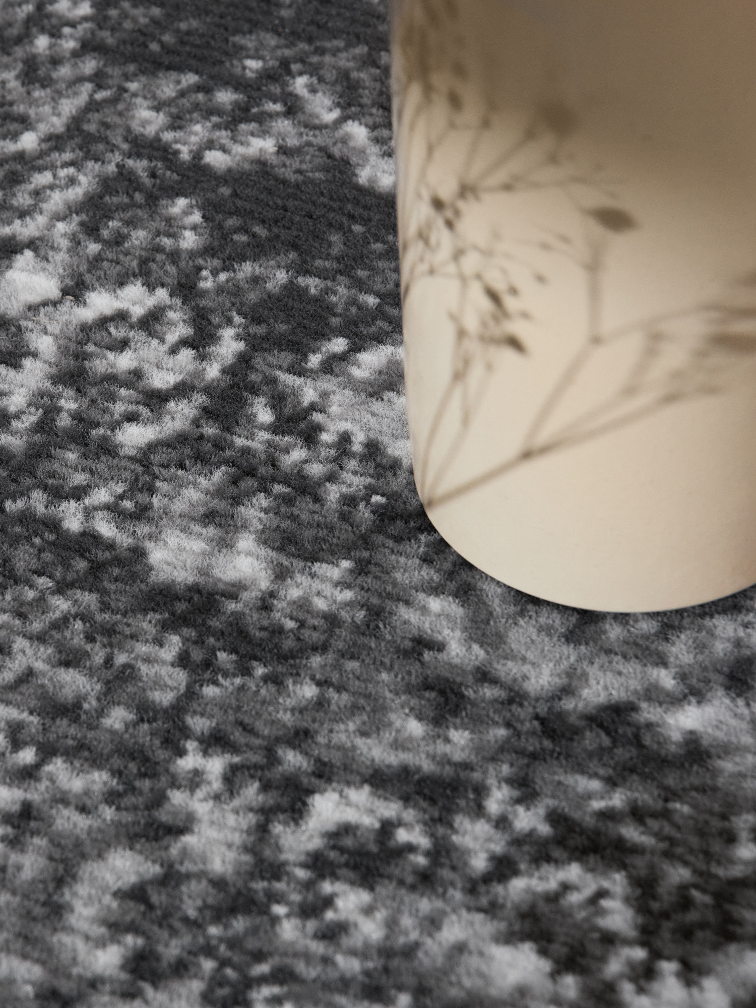 Vintage Rond Vloerkleed Gloria Grijs