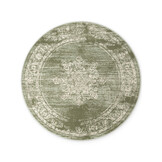 Vintage Rond Vloerkleed Gloria Groen