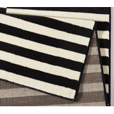 Velours Vloerkleed Panel Zwart