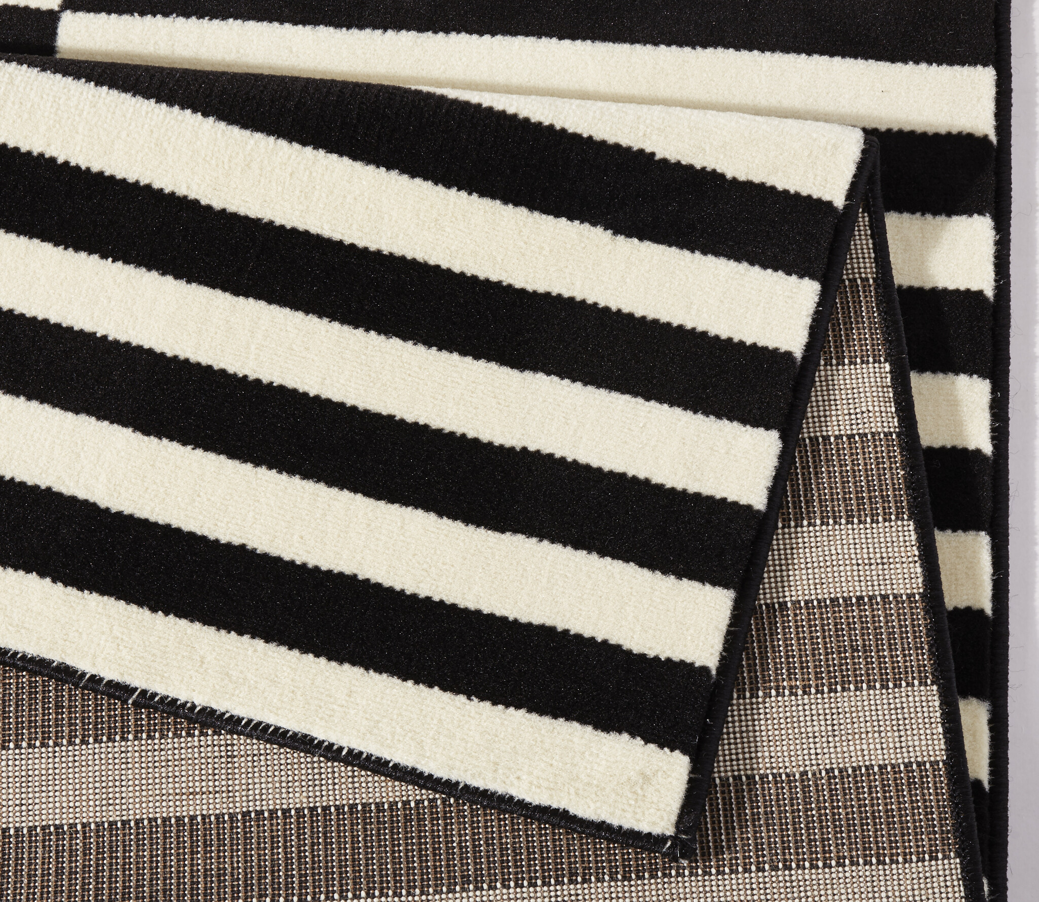 Velours Vloerkleed Panel Zwart