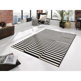 Velours Vloerkleed Panel Zwart