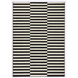 Velours Vloerkleed Panel Zwart